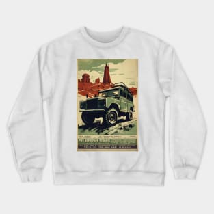 4x4 in the Mountains Soviet Design Crewneck Sweatshirt